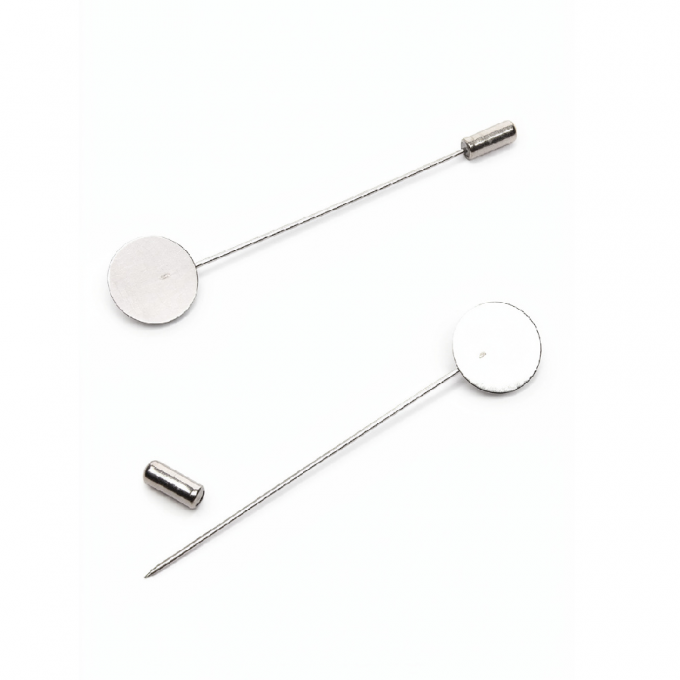 Брошь-игла 7,5 см, серебро