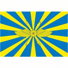 Флаг Россия 90*135 см "ВКС РФ"  без надписи без древка