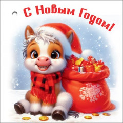 Бирка для подарка "С Новым годом!"