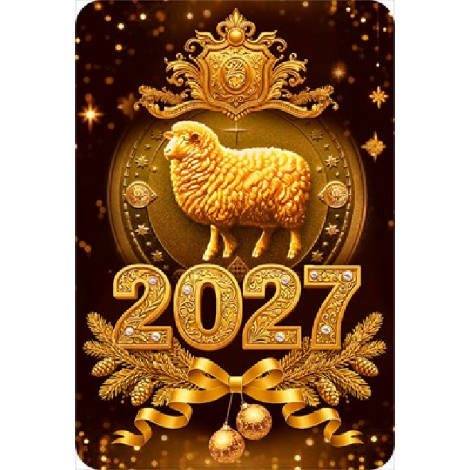 2027 Календарь карманный Символ года (Овечка золотая).