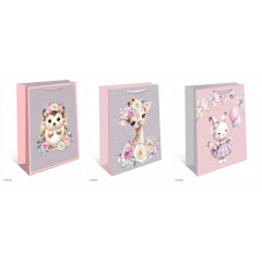 Пакет подарочный 33*42,5*10 см РОЗОВЫЙ САД Микс (3в*2)