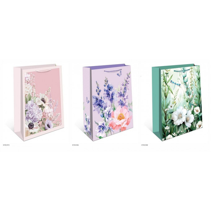 Набор пакетов подарочных 26*32*12 см Микс (3в*2)