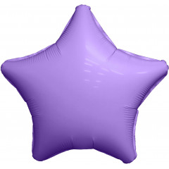 Воздушный шар фольгированный без рисунка 19\'\' ЗВЕЗДА Мистик Пурпурный Сатин 48 см