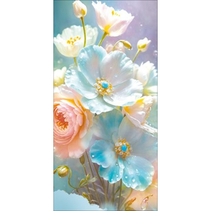 Конверт для денег без надписи (нежные цветы)