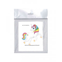 Воздушный шар фольгированный 40"/105 см Фигура Единорог радужный