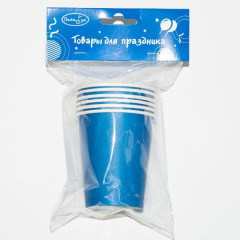 Стакан бумажный Blue 250мл 6шт