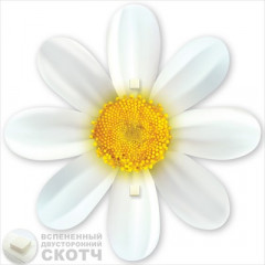 Украшение на скотче "Ромашка"