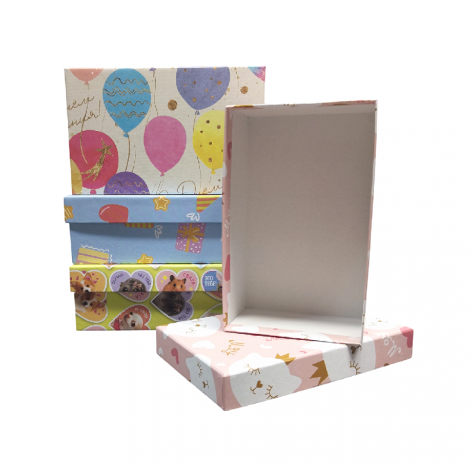 Коробка подарочная Прямоугольник 14*8,5*4,5 см АССОРТИ детские