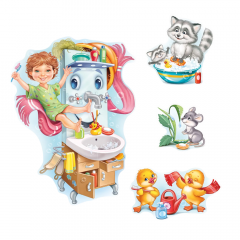 Оформительский набор МОЙДОДЫР (4 детали)