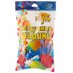 Воздушный шар латексный с рисунком 12" пастель С Днем Рождения! Зверюшки ассорти 25 шт