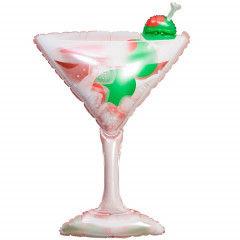 Воздушный шар фольгированный 43"/109 см Фигура Бокал Мартини