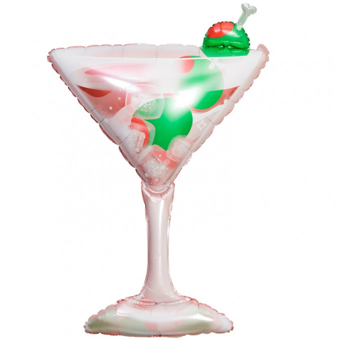 Воздушный шар фольгированный 43"/109 см Фигура Бокал Мартини