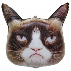 Воздушный шар фольгированный 24"/61 см Фигура Кот сердитый