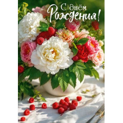 Открытка "С днем рождения!"