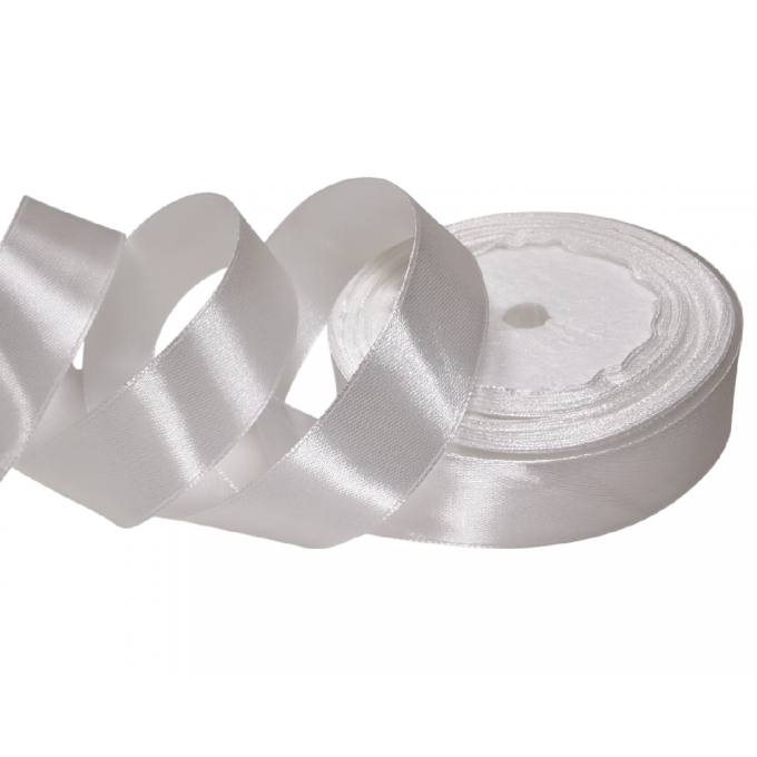 Лента атласная 25мм*25 Y Молочный