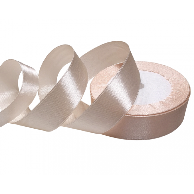 Лента атласная 25мм*25 Y Пудровый розовый