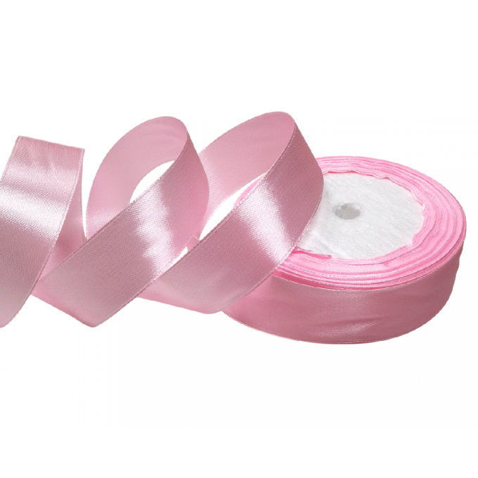 Лента атласная 25мм*25 Y Розовый пион