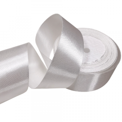 Лента атласная 40мм*25 Y Молочный
