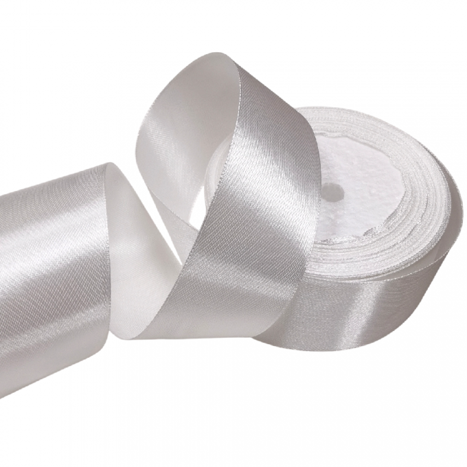 Лента атласная 40мм*25 Y Молочный