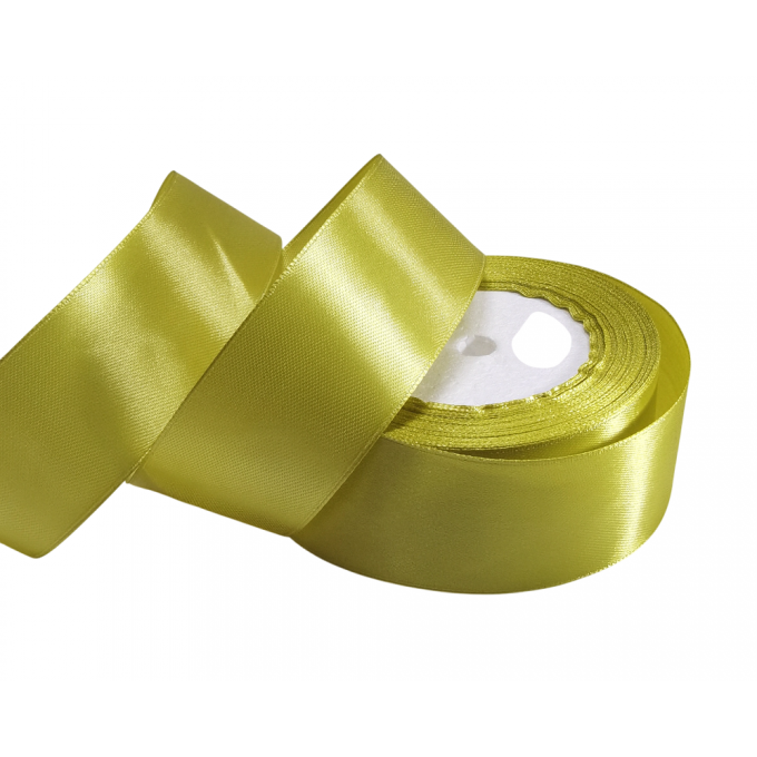 Лента атласная 40мм*25 Y Светлый хаки
