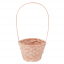 Корзина бамбук D13xH9,5/28см Персиковый
