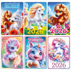 Календарь карманный на 2026 год. Символ года. Детский Микс (6в*5)