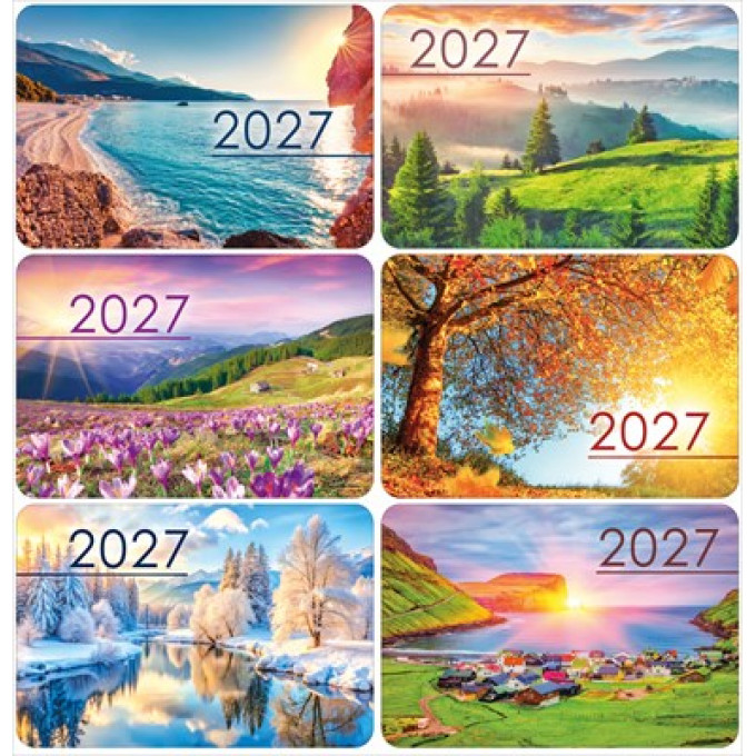 Календарь Микс календарей карманных на 2027 год "Пейзажи"