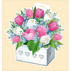 Плакат "Ящик с тюльпанами"