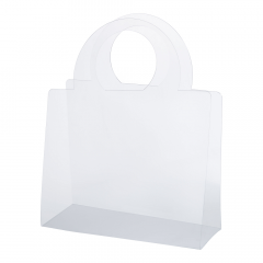 Сумка-переноска для цветов 30*12*25см ручка 15см,750мкр ПРОЗРАЧНАЯ