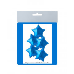 Набор фольгированных шаров 18"/45см ЗВЕЗДА Металлик Blue