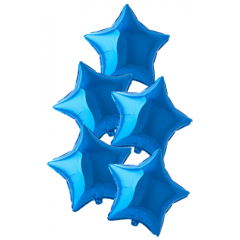 Набор фольгированных шаров 18"/45см ЗВЕЗДА Металлик Blue