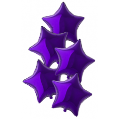 Набор фольгированных шаров 18"/45см ЗВЕЗДА Металлик Violet