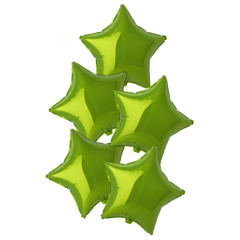 Набор фольгированных шаров 18"/45см ЗВЕЗДА Металлик Lime Green