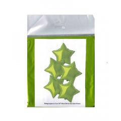 Набор фольгированных шаров 18"/45см ЗВЕЗДА Металлик Lime Green