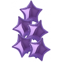 Набор фольгированных шаров 18"/45см ЗВЕЗДА Металлик Lilac
