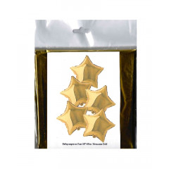 Набор фольгированных шаров 18"/45см ЗВЕЗДА Металлик Gold