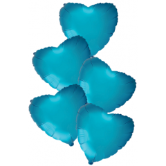 Набор фольгированных шаров 18"/45см СЕРДЦЕ Сатин Capri