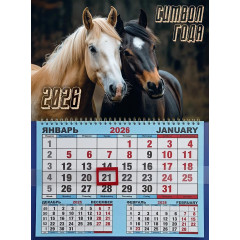 Календарь настенный одноблочный с курсором АССОРТИ Символ года   0370678