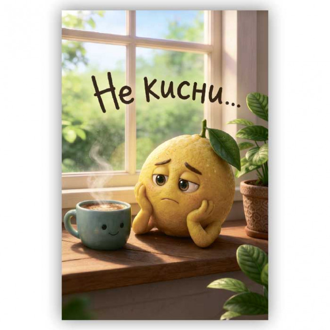 Открытка с конвертом Не кисни...