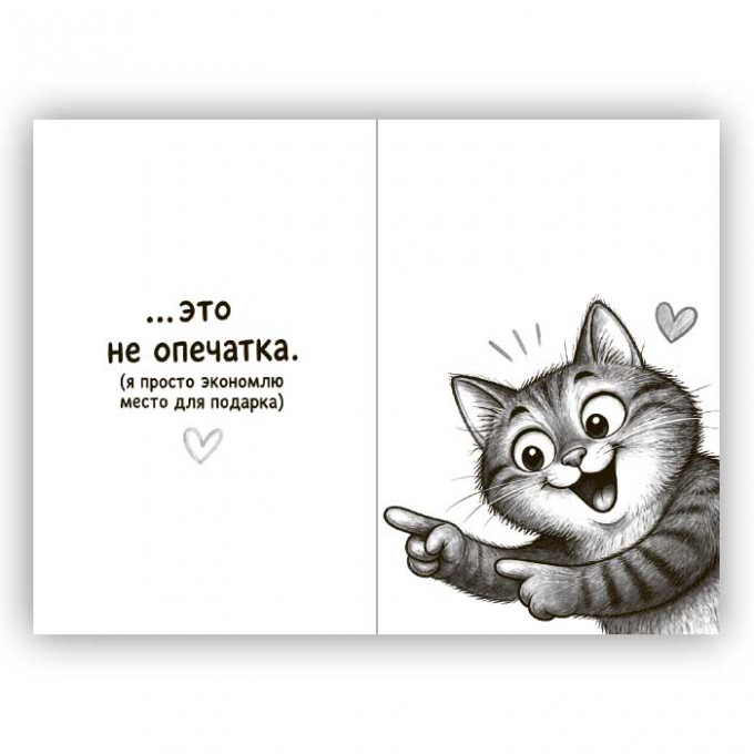 Открытка с конвертом Пздр!