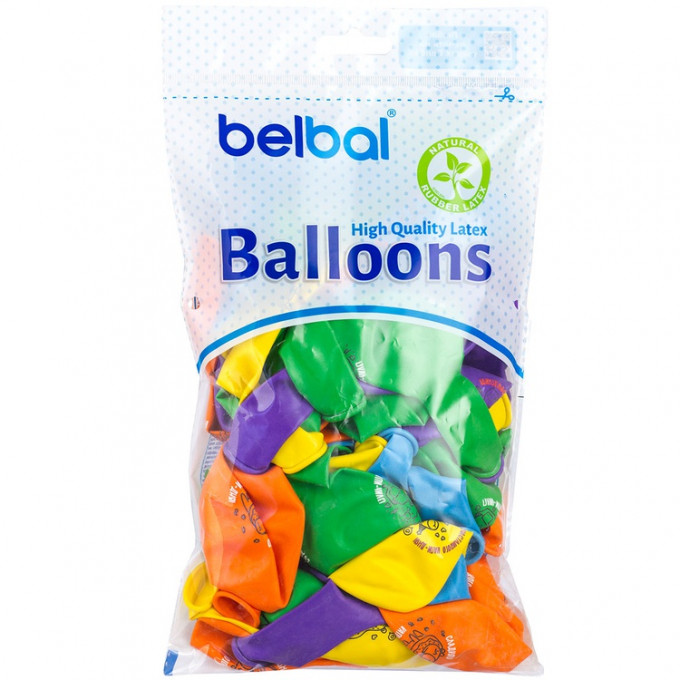 Воздушный шар латексный с рисунком 14" пастель С Днем рождения! Капибара 2цв ассорти