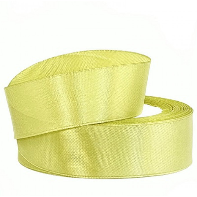 Лента атласная 25мм*25 Y Светлый хаки