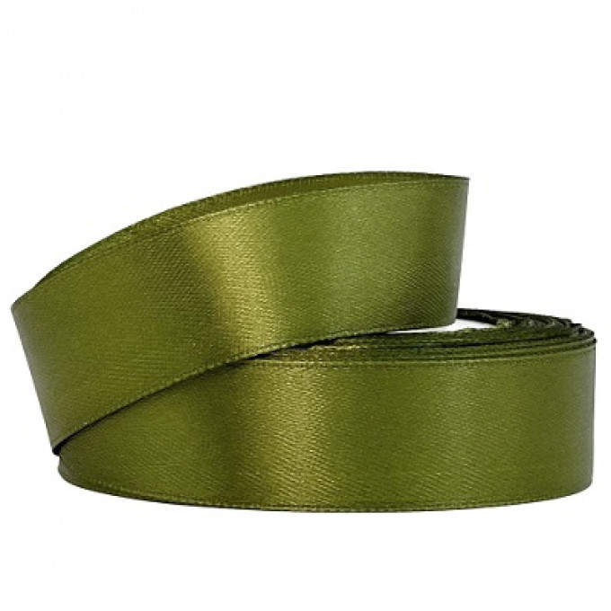 Лента атласная 25мм*25 Y Темно-оливковый