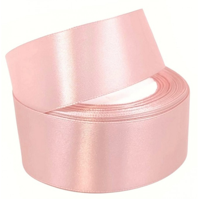Лента атласная 40мм*25 Y Розовый жемчуг