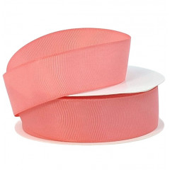 Лента репсовая 25мм*25 Y КОРАЛЛОВЫЙ ПАСТЕЛЬ