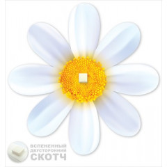 Украшение на скотче "Ромашка"