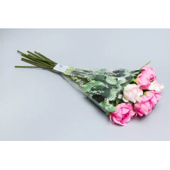 Пакет цветочный Рюмка 30/40 Мелодия Цветочки салатовый