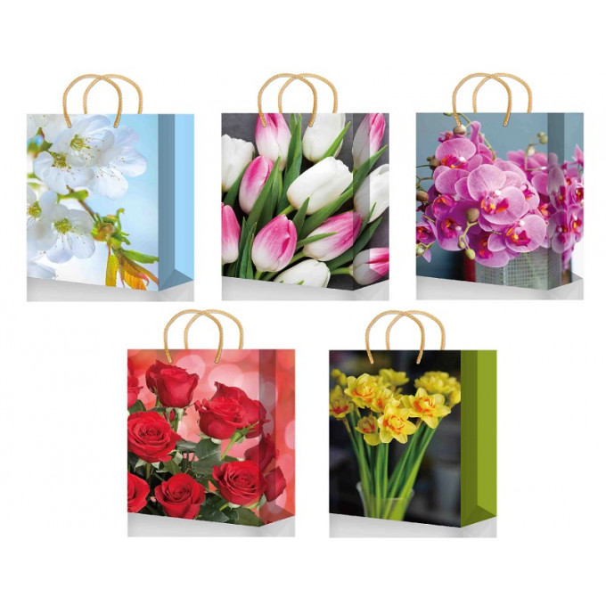 Пакет подарочный 14*20*6,5см Микс