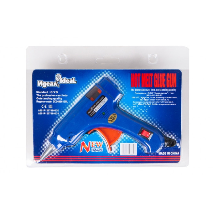 Клеевой термопистолет d 7мм мал. HOT MELT GLUE GUN с переключателем