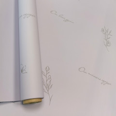 Пленка матовая 60см*10м Эскиз 65 мкм ЛАВАНДОВЫЙ